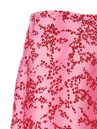 Multicolor Polyester Mini Skirt