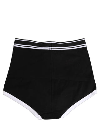 Black White Logo Waistband Coulotte Panty Underwear
