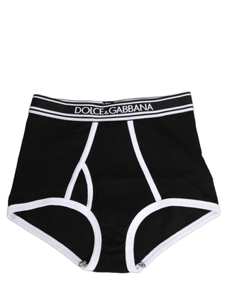 Black White Logo Waistband Coulotte Panty Underwear