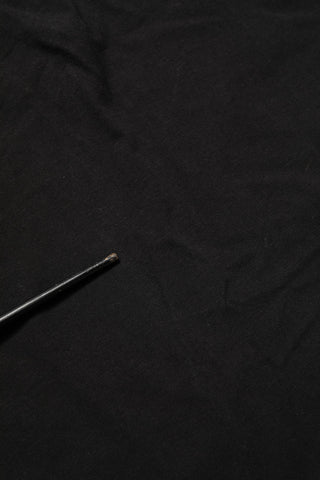 Black Cotton Short Sleeves CrewNeck T-shirt