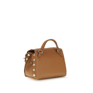 Beige Calf Leather Bos Taurus Shoulder Bag