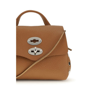 Beige Calf Leather Bos Taurus Shoulder Bag