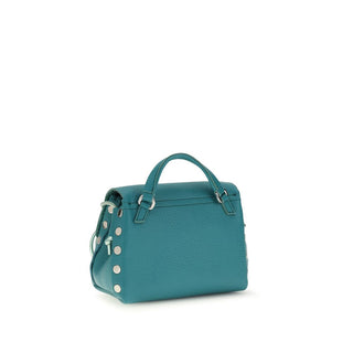 Bolso de hombro Bos Taurus bicolor de piel de becerro