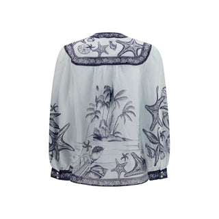 Multicolor Ramie Pattern Shirt