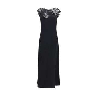 Vestido de cóctel de seda negro