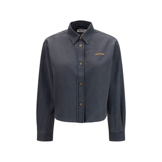 Gray Denim Shirt