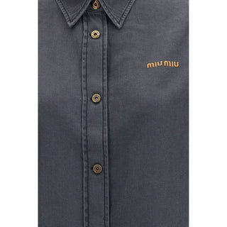 Gray Denim Shirt