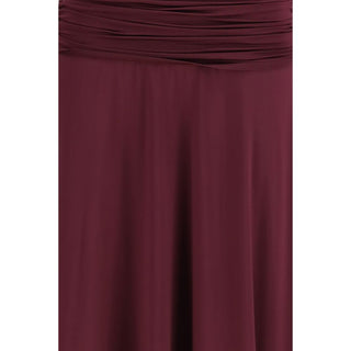 Bordeaux Viscose Casual Dress