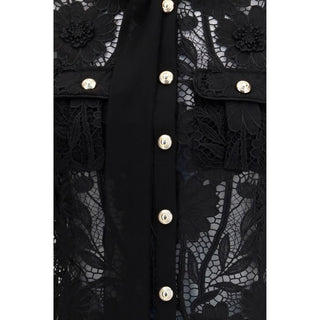 Black Polyester Blouse