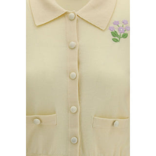 Bicolor Wool Oves Aries Cardigan