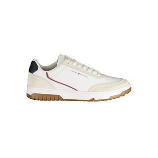 White Polyurethane Men's Sneaker