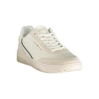White Polyurethane Men's Sneaker