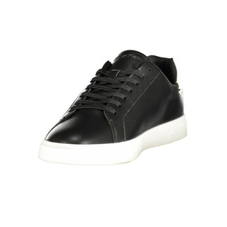 Black Polyurethane Womens Sneaker