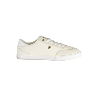 White Polyurethane Women's Sneaker