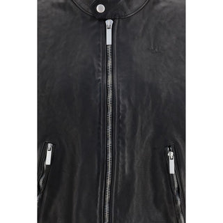 Black Buffalo Leather Bomber