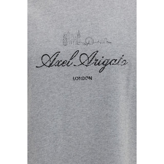Camiseta de algodón gris