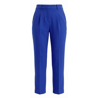 Pantalón azul de lana para mujer