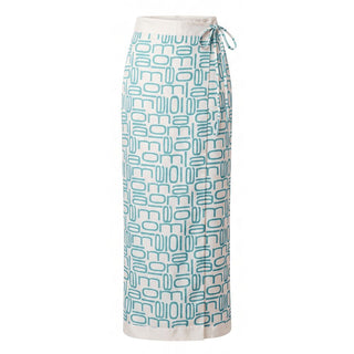 Blue Silk Women's Pants