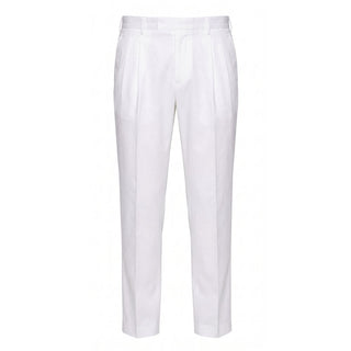 White Cotton Men Pant