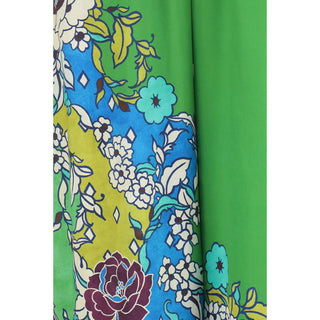 Multicolor Silk Casual Pants