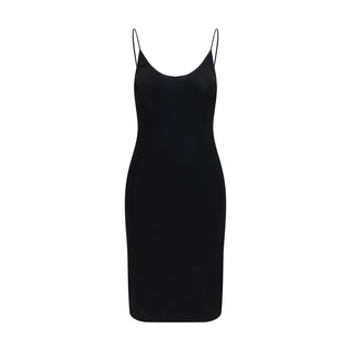 Black Viscose Casual Dress