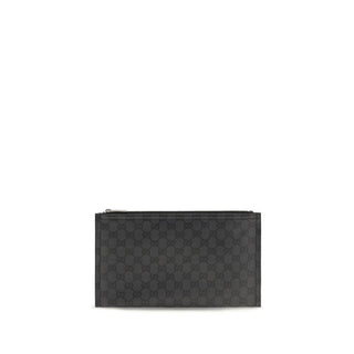 Black Cotton Clutch Bag