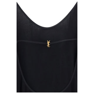 Vestido de cóctel de viscosa negro