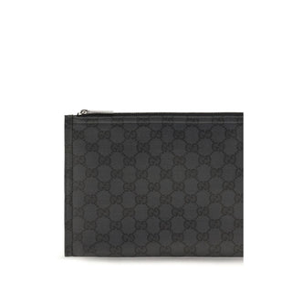 Black Cotton Clutch Bag