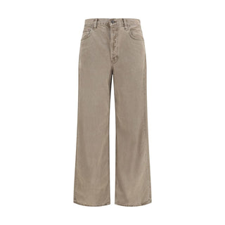 Pantalones casuales de algodón marrón