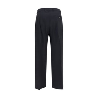 Black Wool Oves Aries Flared Pants