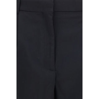 Black Wool Oves Aries Flared Pants