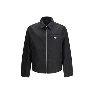 Chaqueta larga de poliamida reciclada negra