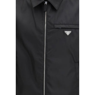 Chaqueta larga de poliamida reciclada negra