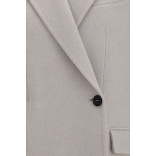 White Wool Oves Aries Full-Length Jacket