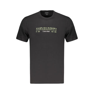 Black Cotton Men's T-Shirt