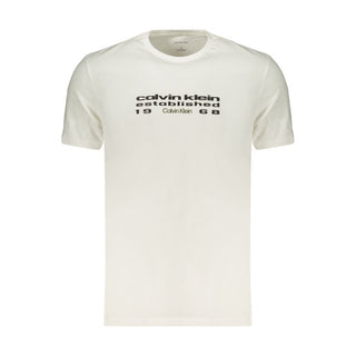 White Cotton Men's T-Shirt