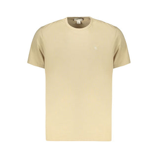 Beige Cotton Men's T-Shirt