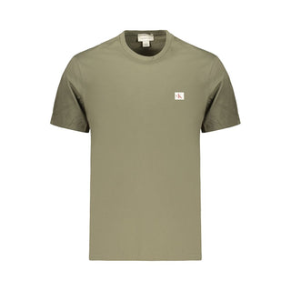 Green Cotton Men's T-Shirt