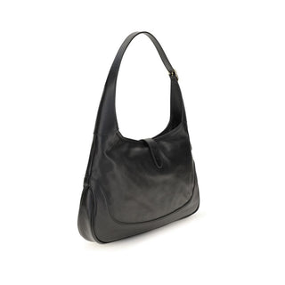 Bolso de hombro Bos Taurus de piel de becerro negra