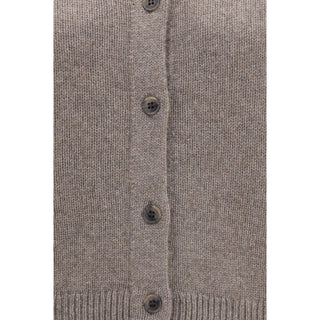 Beige Cashmere Cardigan