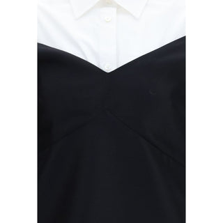 Black Wool Oves Aries Casual Dress