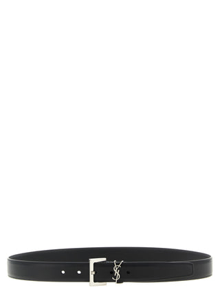 Black Calfskin Regular Belt