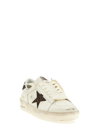 White Leather Low Top Sneakers