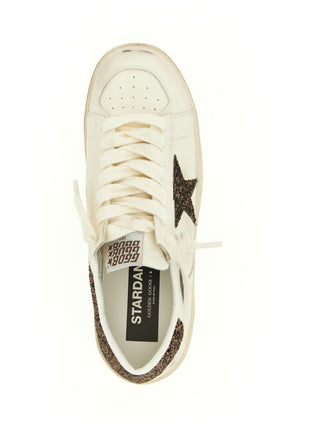 White Leather Low Top Sneakers