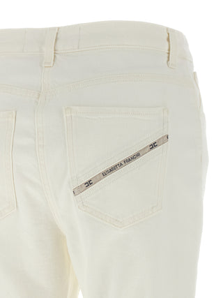 White Cotton Jeans Denim