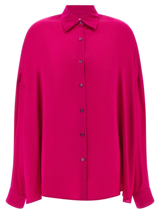 Fuchsia Silk Blouse