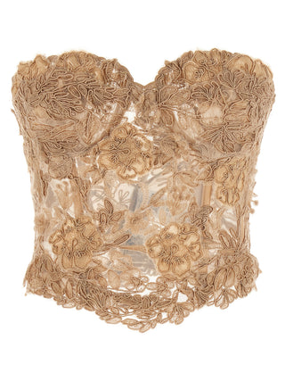 Beige Cotton Tank Tops