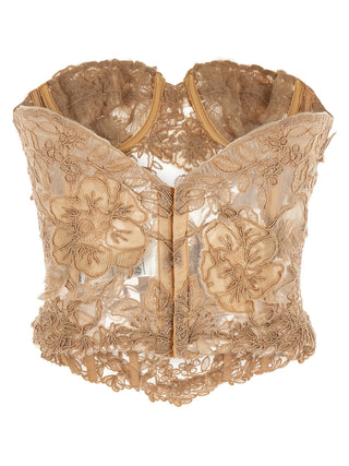 Beige Cotton Tank Tops