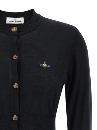 Black Cotton Cardigan