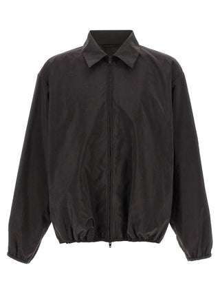 Brown Silk Shell Jacket